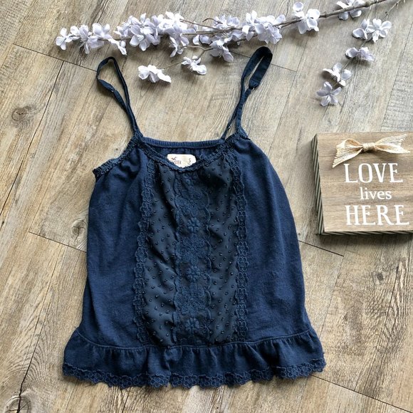 Hollister Tops - NEW! Off the Shoulder Blue Peasant Top